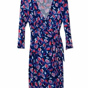 Anne Klein Floral Wrap Dress – Size 8